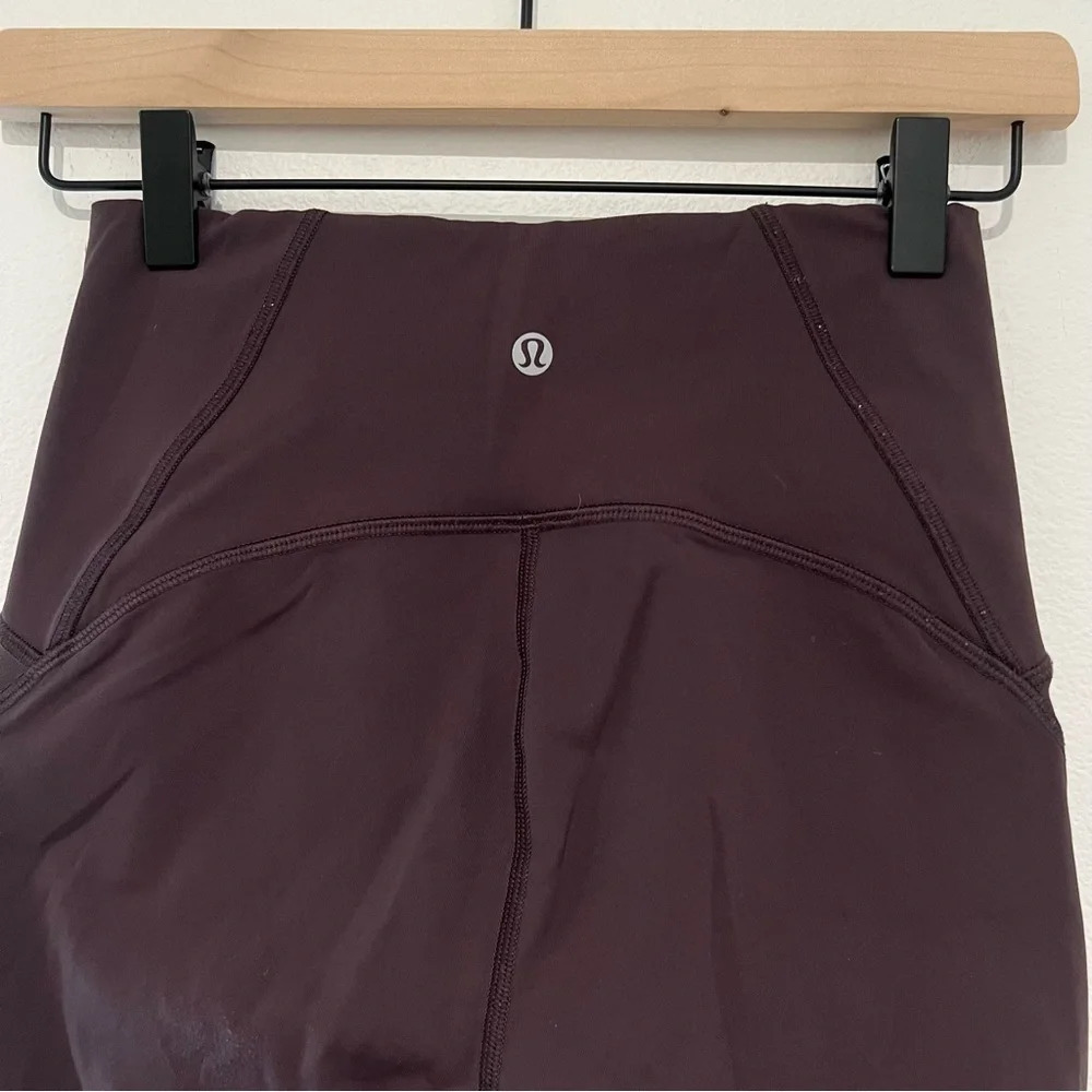 Lululemon Maroon/Light Purple Leggings - Picture 4 of 6